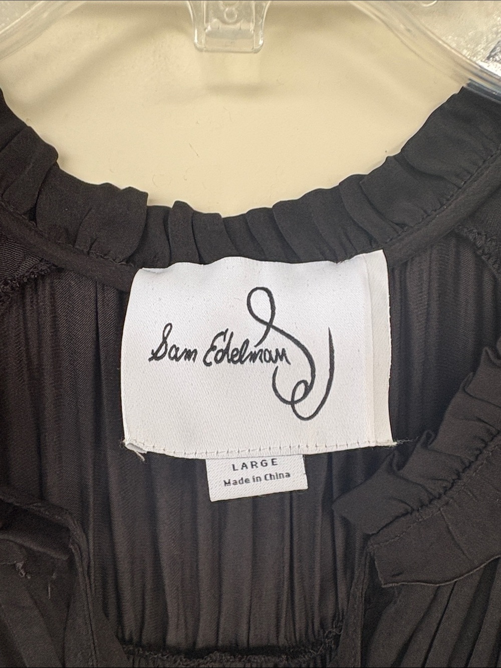 Sam Edelman Black Ruffle-Tier Maxi Dress - Picture 3 of 8